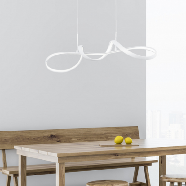 Colgante led PERUGIA metal blanco - Imagen 4