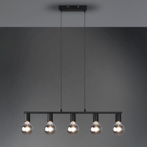 Colgante VANNES 5x E27 negro - Imagen 3