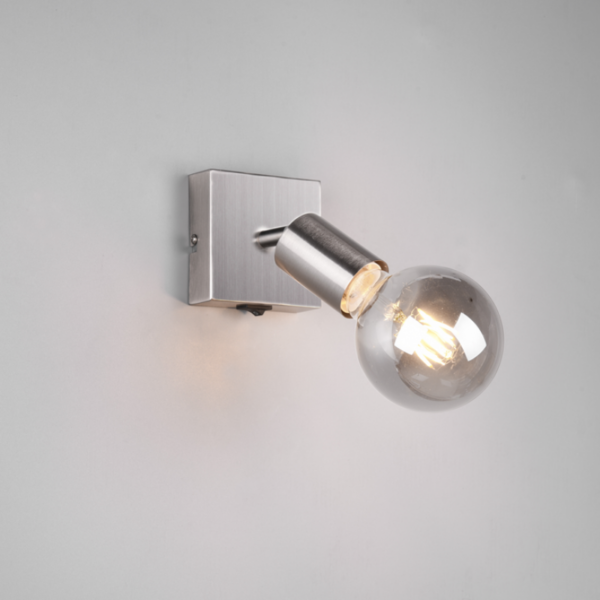 Aplique VANNES E27 níquel mate - Imagen 2
