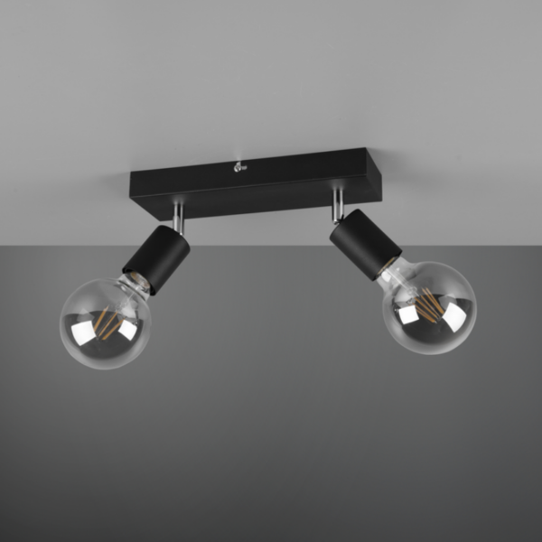 Foco VANNES 2x E27 negro - Imagen 2