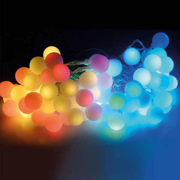 Guirnalda de 80 LEDS multicolor IP44 19m