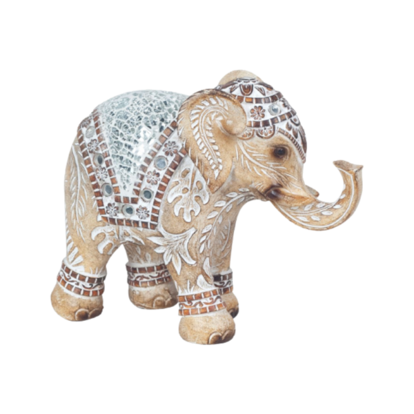 Figura elefante decorativa grande de resina
