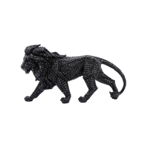 Figura león grande decorativo de resina