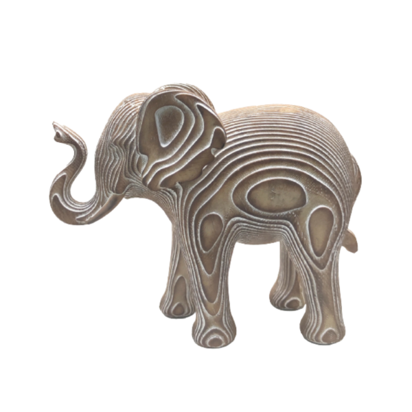 Elefante grande decorativo de resina