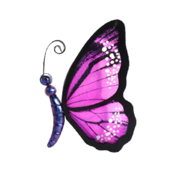 Adorno decorativo mariposa morado porta velas