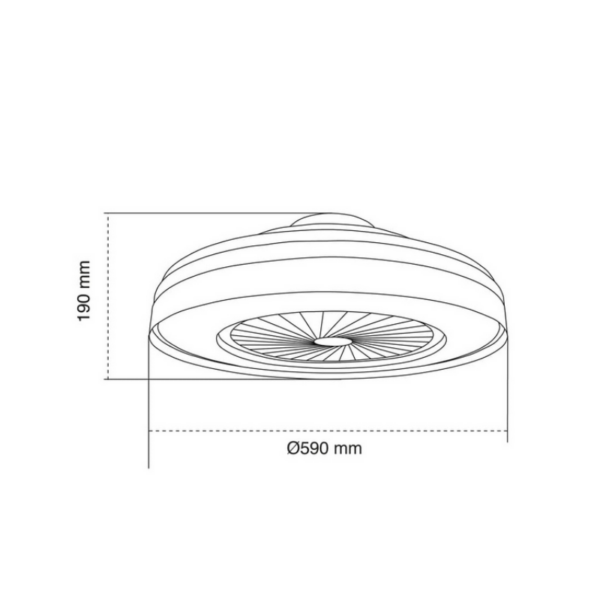 Ventilador plafón YOLI plata - Imagen 15