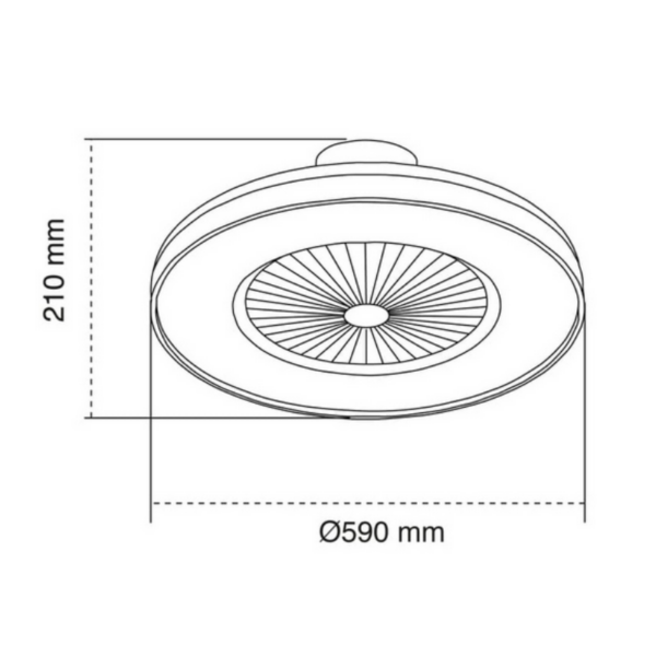 Ventilador plafón CHAMA madera cct - Imagen 17