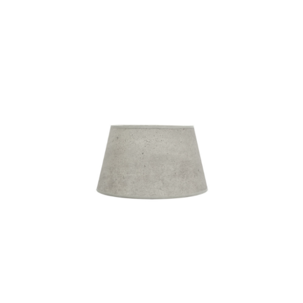 Pantalla Salma cónica cemento gris 20 cm diámetro
