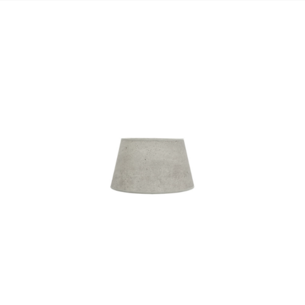 Pantalla Salma cónica cemento gris 15 cm diámetro