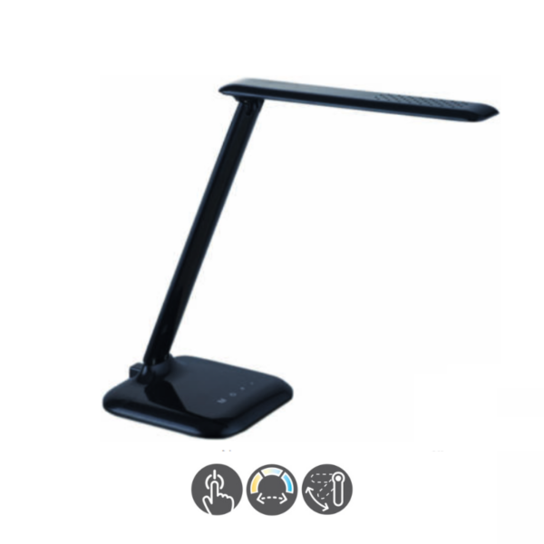 Lámpara flexo led TOUCH plegable negro