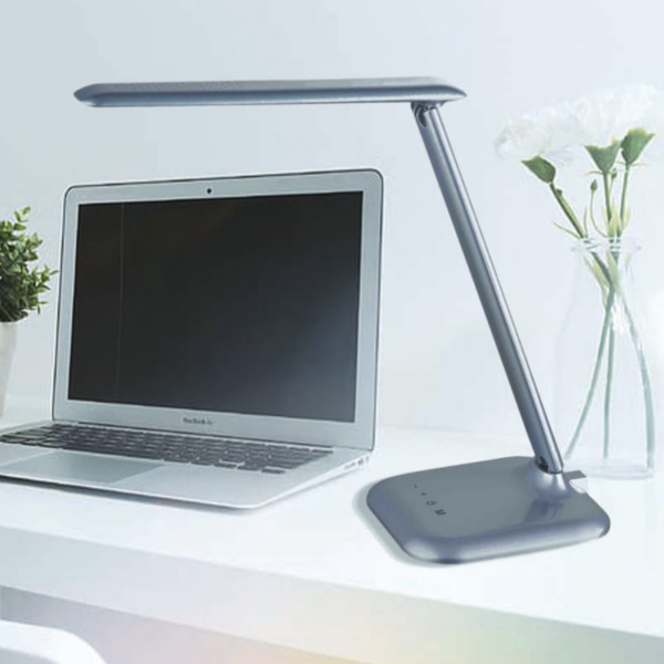 Lámpara flexo led TOUCH plegable plata - Imagen 2