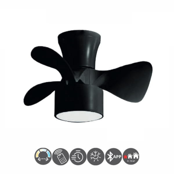 Ventilador FLY negro 55cm