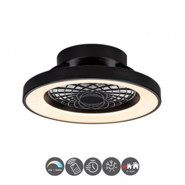 Ventilador plafón TIBET MINI negro