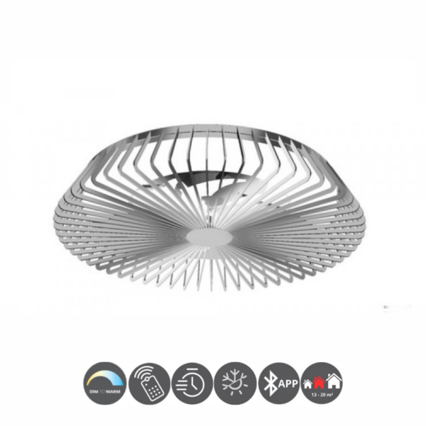 Ventilador plafón HIMALAYA plata