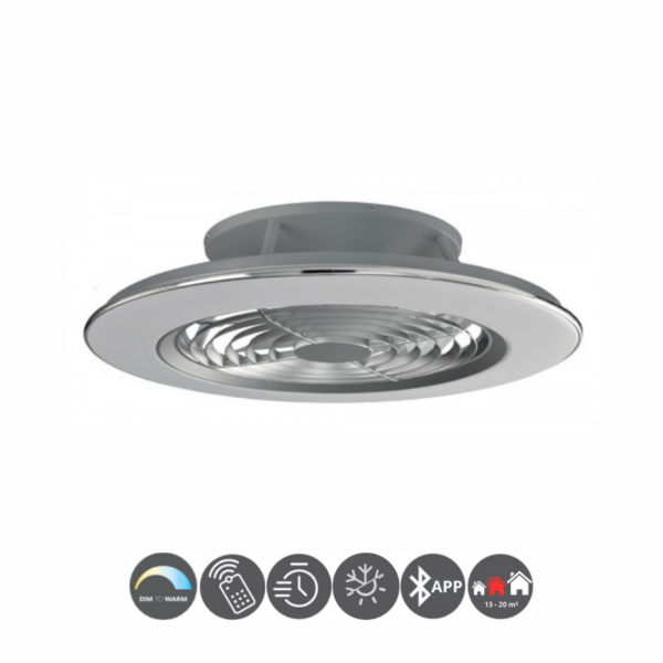 Ventilador plafón ALISIO plata