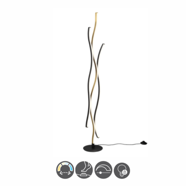 Lámpara de pie BLAZE LED bronce mate