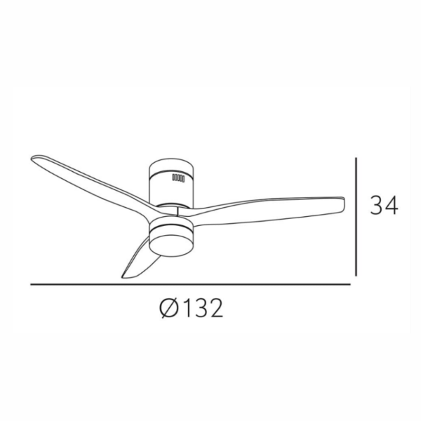 Ventilador AGUILÓN blanco 132cm - Imagen 3
