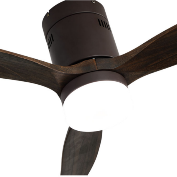 Ventilador AGUILÓN marrón - roble 132cm - Imagen 2