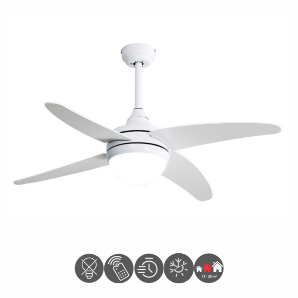 Ventilador KLOD blanco 117cm