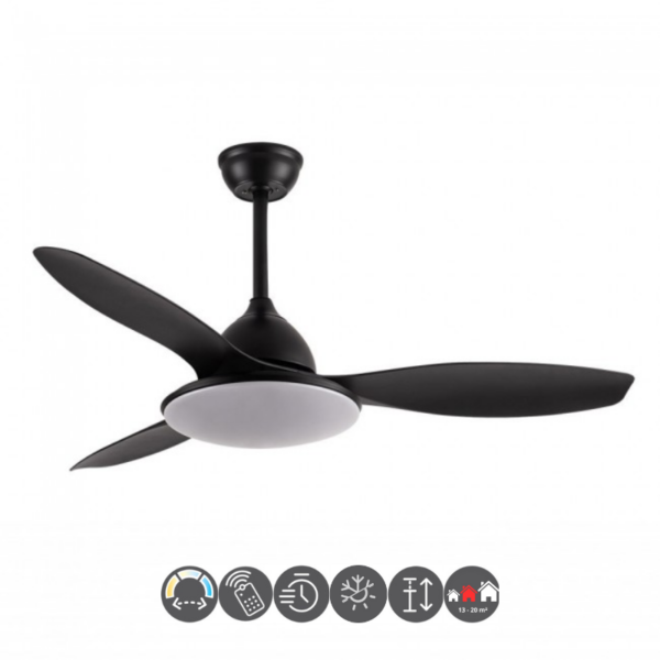 Ventilador YAEL negro