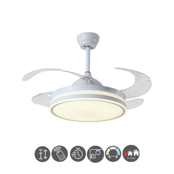 Ventilador retráctil led 2010B 72W (0 - 13m²)