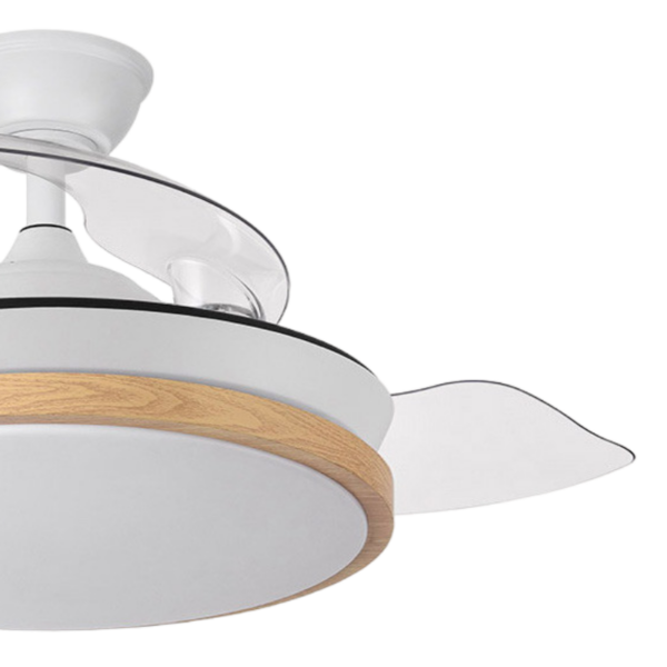 Ventilador EVROS MINI 91cm blanco haya (0 - 13m²) - Imagen 2