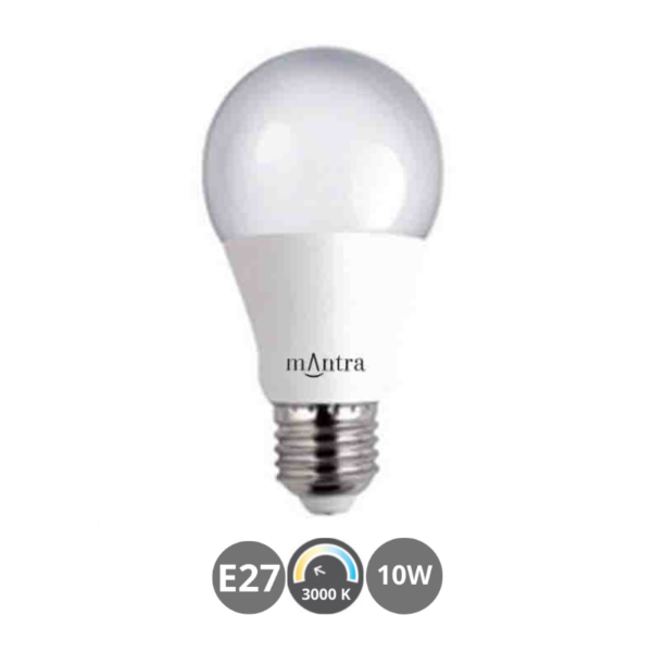 Bombilla LED E27 10W 3000K estándar