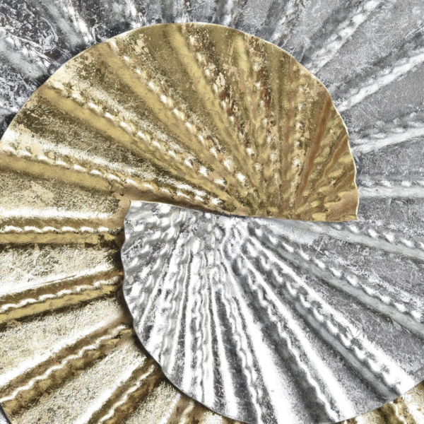 Decoracion pared metal ESPIRAL 104x4,5x43 cm - Imagen 2