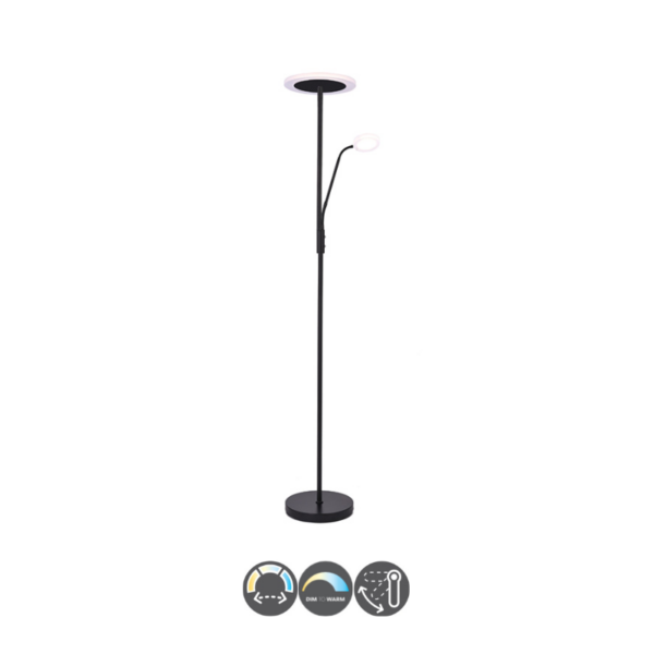 Lámpara de pie led BAYANI cct negro