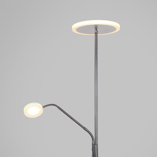 Lámpara de pie led BAYANI plata - Imagen 5