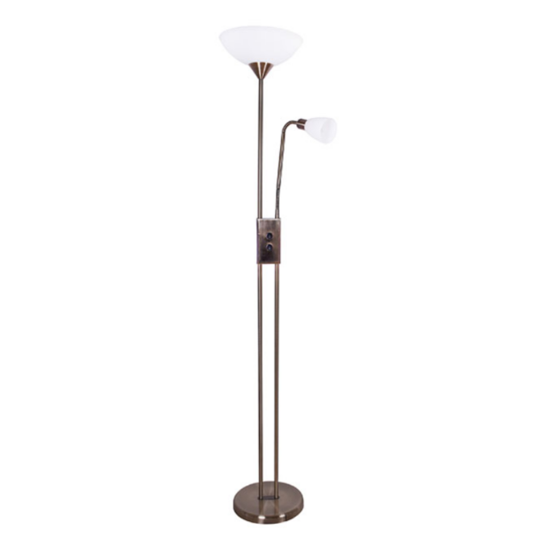 Lámpara de pie led MILANO con lector oro - Imagen 3