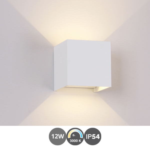 Aplique led DAVOS cuadrado 3000k blanco