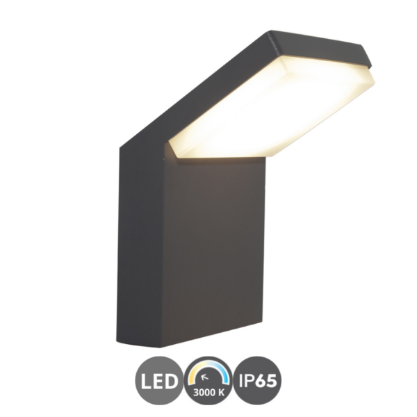 Aplique led ALPINE 3000k gris oscuro