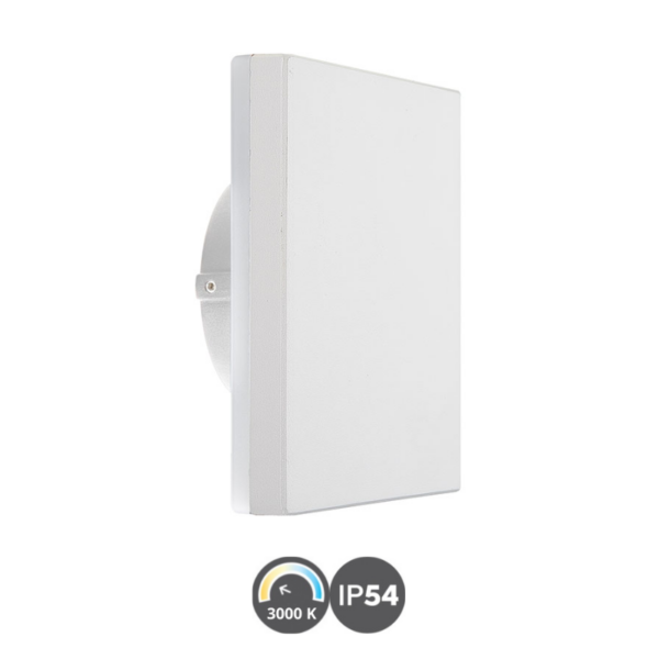 Aplique led BORA cuadrado 3000k blanco