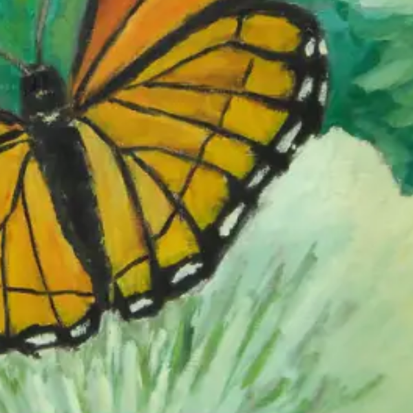 Cuadro MARIPOSA ÁMBAR Carlos Altisent 30×40 cm - Imagen 2