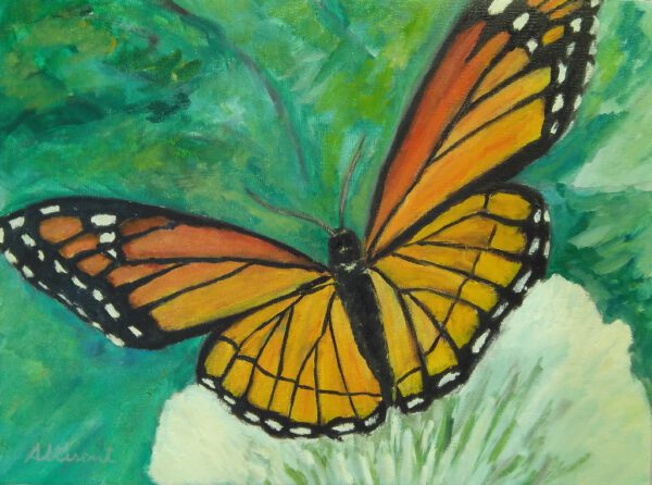 Cuadro MARIPOSA ÁMBAR Carlos Altisent 30×40 cm - Imagen 4
