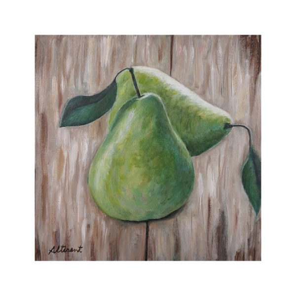 Cuadro PERAS Carlos Altisent 34×34 Cm - Imagen 5