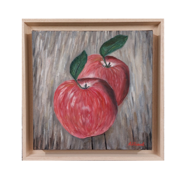 Cuadro MANZANAS Rojas Carlos Altisent 34×34 Cm