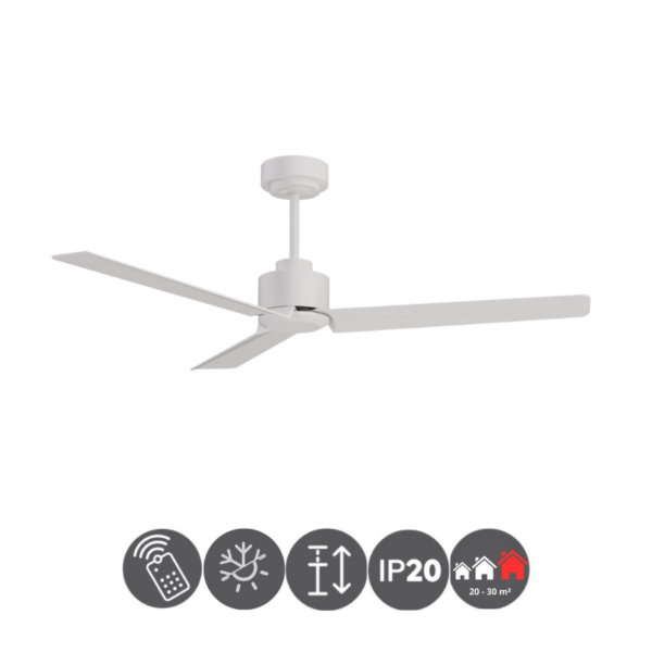 Ventilador Anne 127cm blanco-blanco