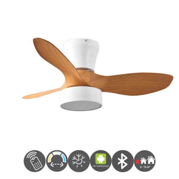 Ventilador Android V108 blanco haya