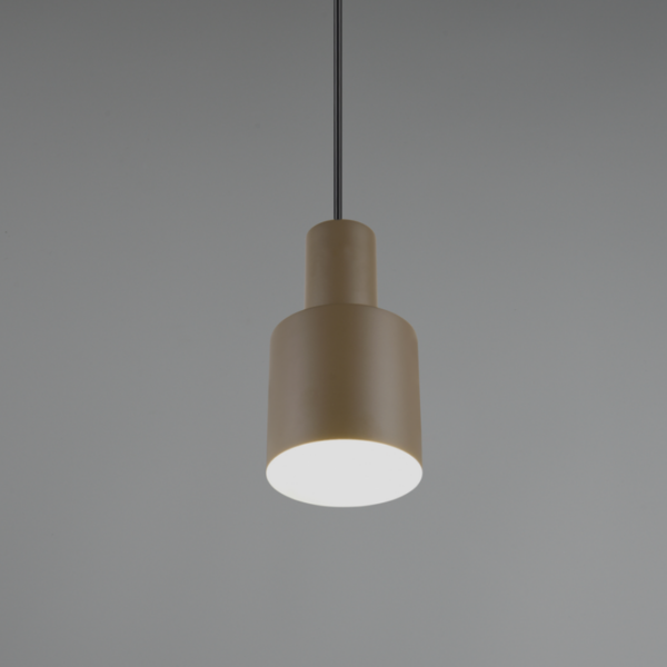 Lámpara colgante AGUDO E27 metal gris pardo - Imagen 4
