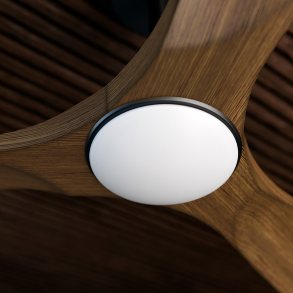 Ventilador CARLA S 91cm madera oscura y negro - Imagen 4