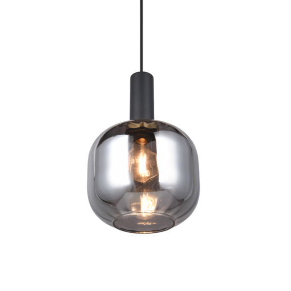Lámpara colgante DIVA E27 metal negro - Imagen 5