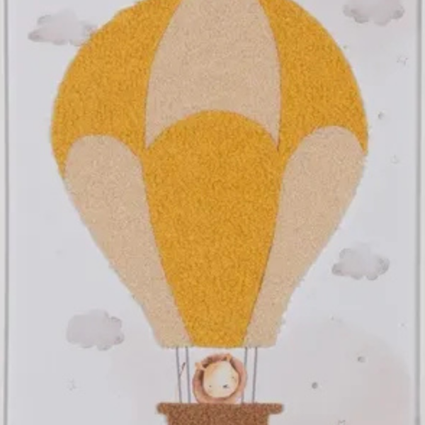 Cuadro infantil GLOBO 30x40cm amarillo - Imagen 2