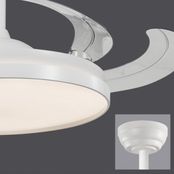 Ventilador techo HENRY XXL 5 aspas desplegables blanco - Imagen 5